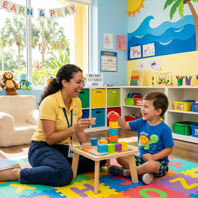 Therapist with a child